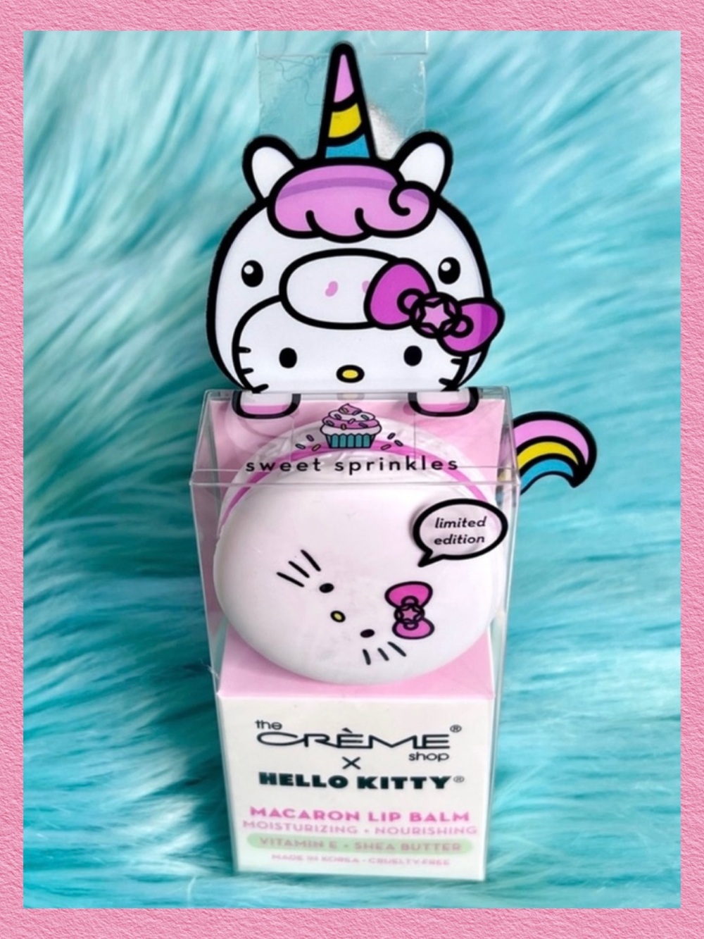 Crème Shop X Sanrio Sweet Sprinkles Hello Kitty Limited Edition Macaron Lip Balm - Picture 7 of 7